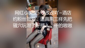  网红小美女~小改改吖~酒店约粉丝做爱，道具两三样先把骚穴玩湿了好插入，干的嗷嗷叫！